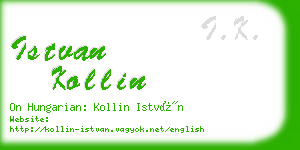 istvan kollin business card